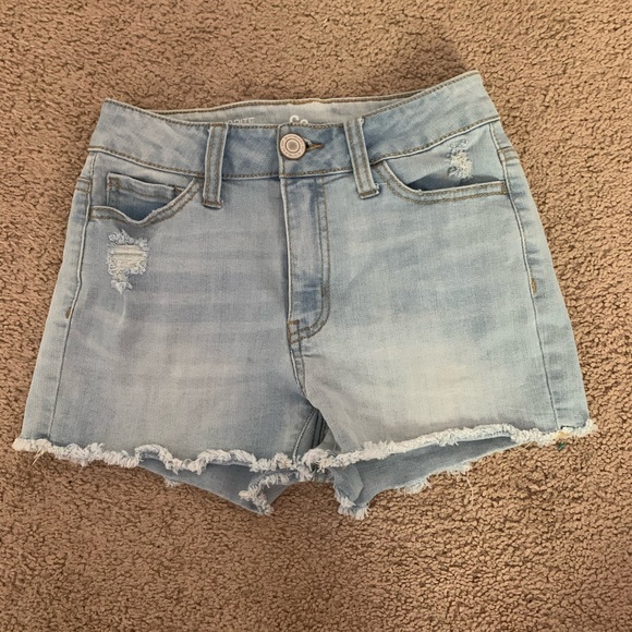 Kohls Light Wash High Waisted Shorts 